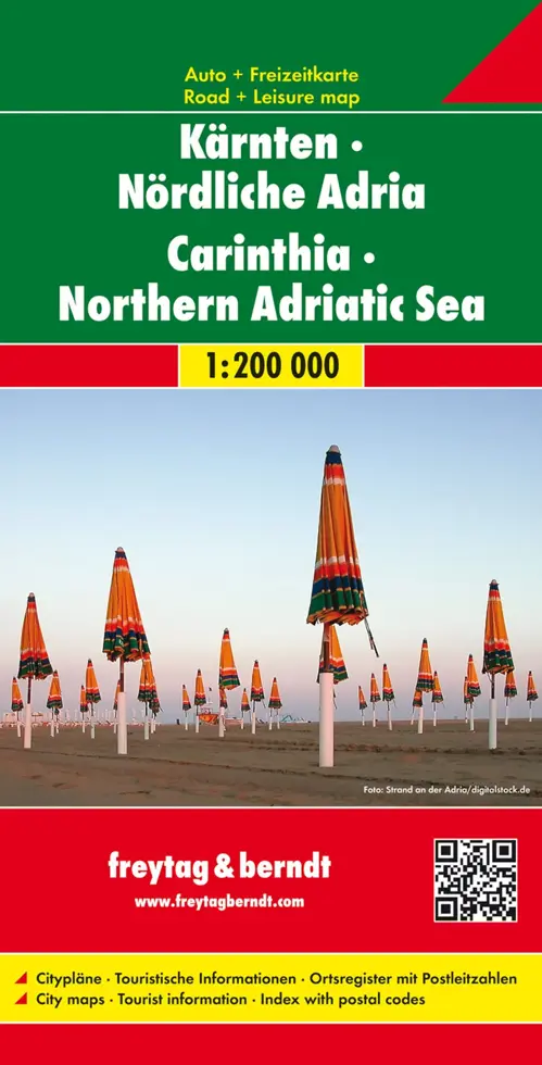 Wegenkaart Karinthië Noord-Adriatische Kust
