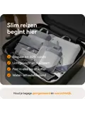 Packing cubes compressie set – 6-delig – Grijs