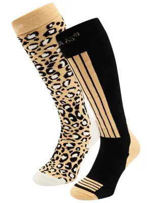 Poederbaas - 2 paar - Dames - Skisokken