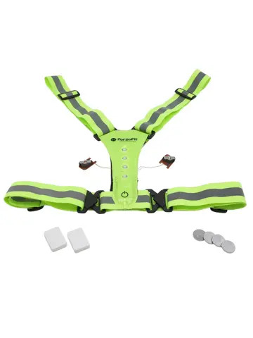 Reflecterend Geel Hardloopvest Ledverlichting