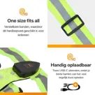 R2B Hardloopvest oplaadbaar - Geel