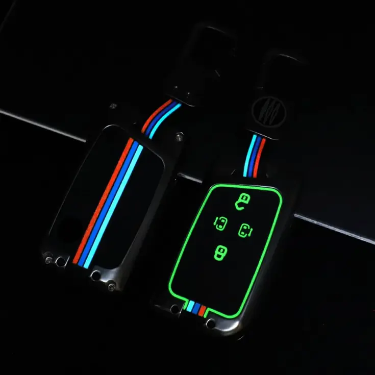 Metalen Sleutelhoesje voor Skoda grijs D3