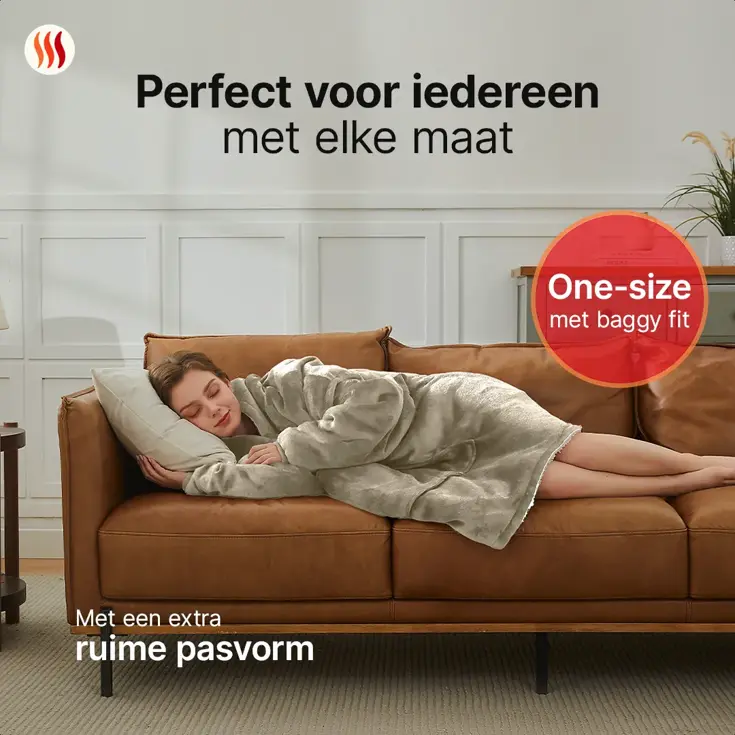 Seranova Elektrische Snuggle Hoodie Deken