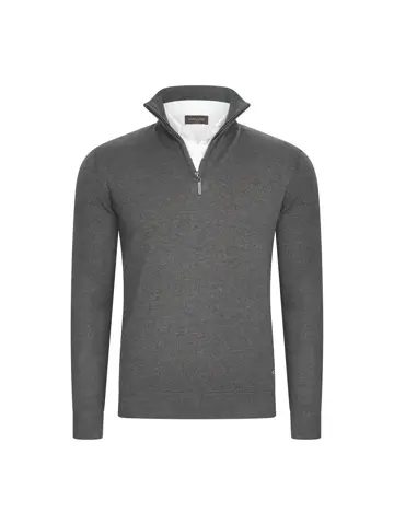 Heren Mock Zip Pullover