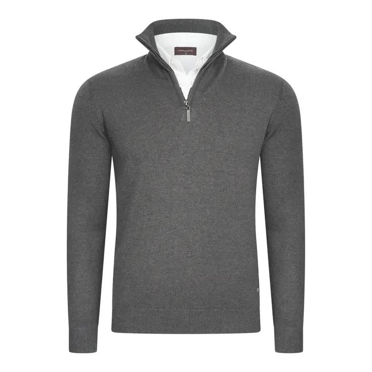 Heren Mock Zip Pullover