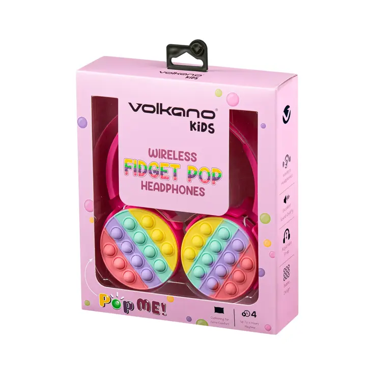 Fidget Series koptelefoon roze kinderen