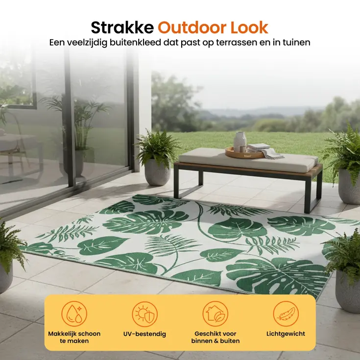 Buitenkleed - 183x290cm - Incl. Draagtas