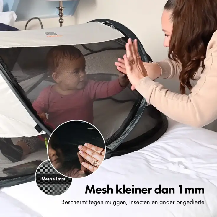 Baby luxe campingbedje - Zelfopblaasbare matras