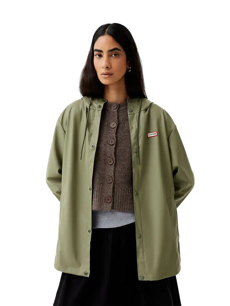 Izzy PU Hooded Jacket - Jas - Unisex - Hunter