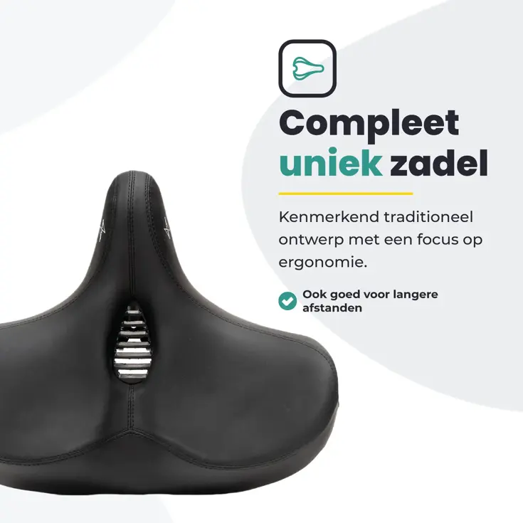 Voltano City XXXL Fietszadel Met Uitsparing