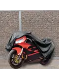 Motorhoes 245x80x145 cm, waterdicht met zak