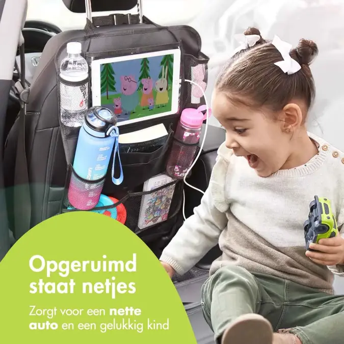 Autostoel Organizer met Tablethouder - 2-Pack
