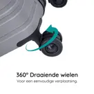 BlockTravel reiskoffer - L - TSA-slot - 95L