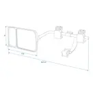 ProPlus Caravanspiegel met Dodehoekspiegel