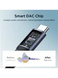 Audio adapter USB-C - Zwart - Joyroom