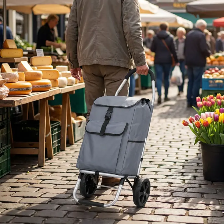 Boodschappenwagen 40L inklapbaar