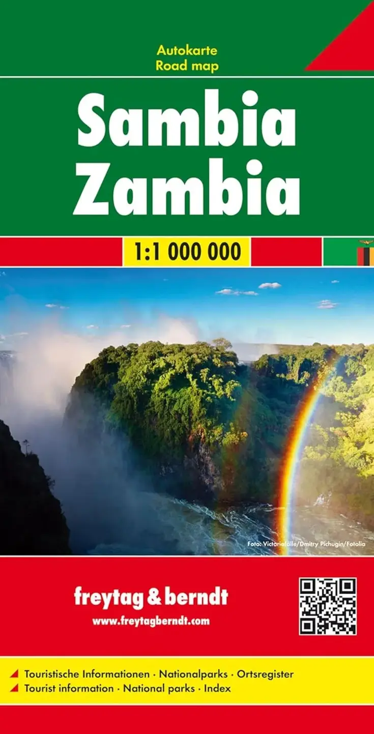 Wegenkaart Zambia