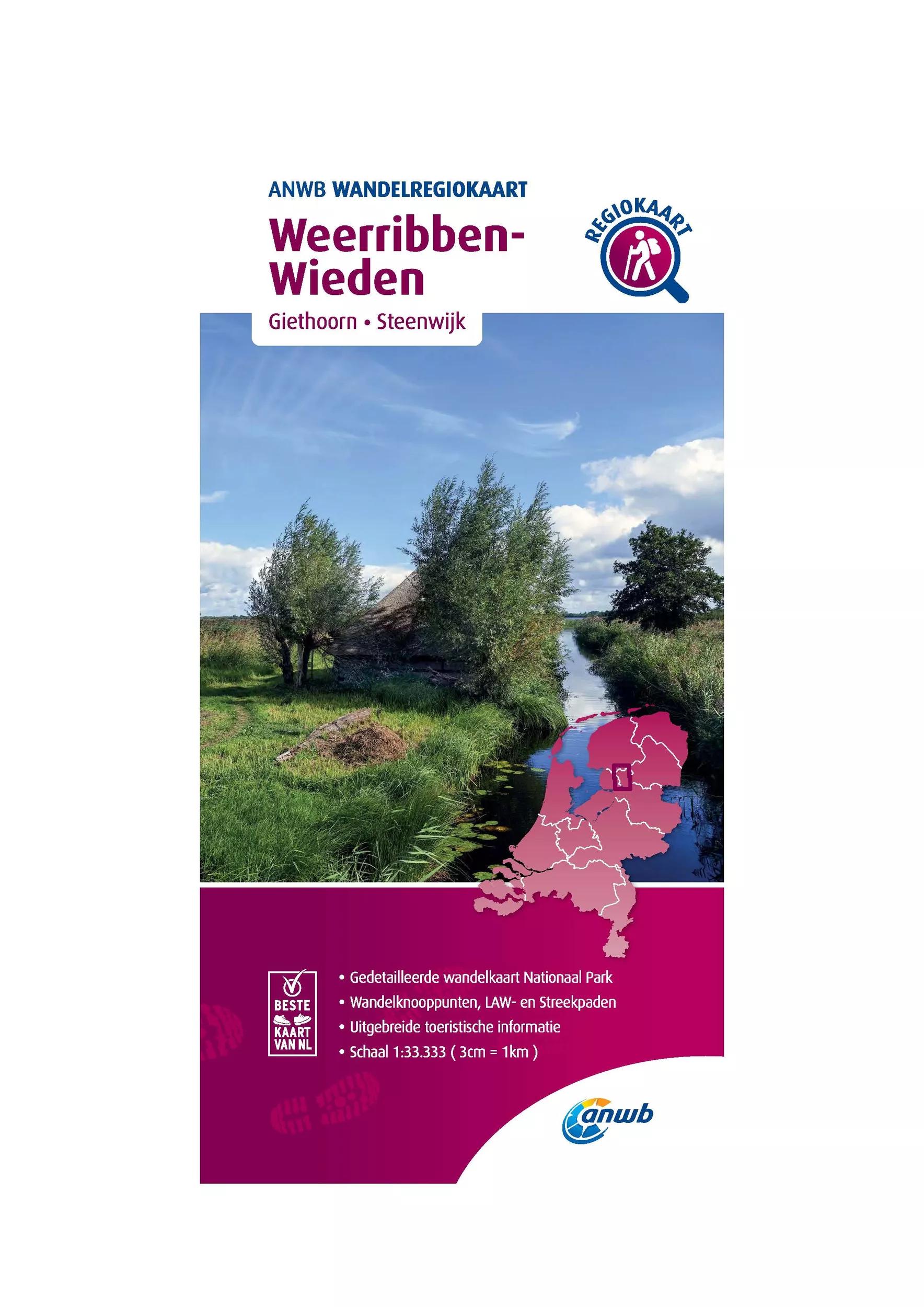 ANWB  Wandelkaart Weerribben- Wieden main product image