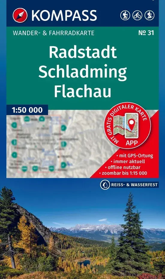 Wandelkaart WK31 Radstadt Schladming