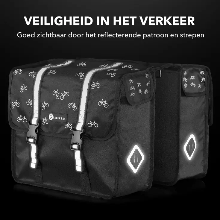 Dubbele Fietstassen 36L