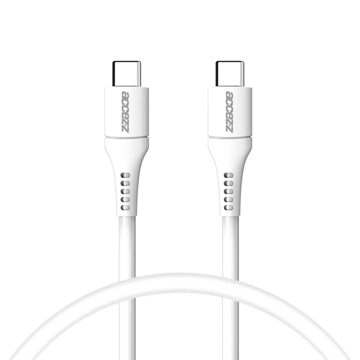 Accezz  USB-C naar USB-C kabel 0,2 meter  Wit main product image