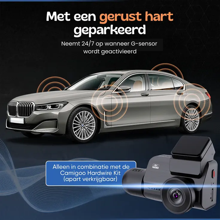 3CH Dashcam - WiFi GPS 4K 64GB - M800 Pro Dashcam