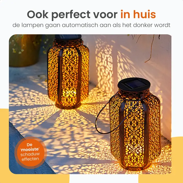 Solar Tafellamp Spark – 2 Stuks - LED