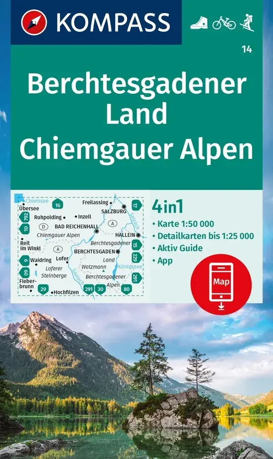 Wandelkaart WK14 Berchtesgadener Land