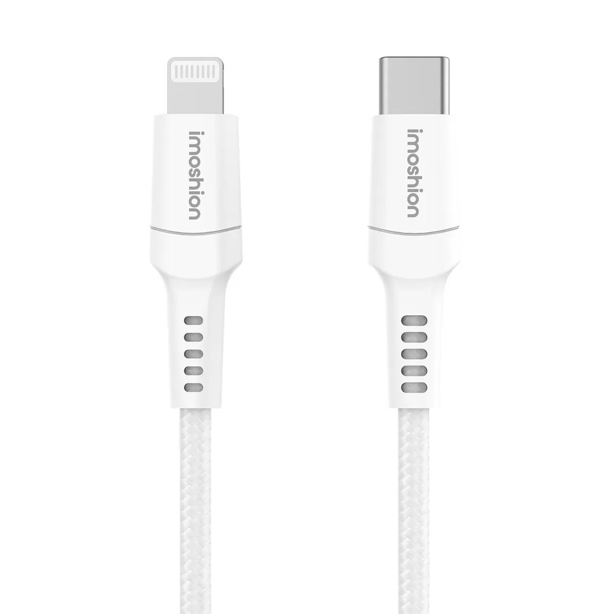 Imoshion  Lightning  USB-C kabel 0,25 meter  Wit