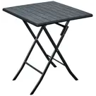 ERRO Bistrotafel 62x62cm - zwart - houtlook