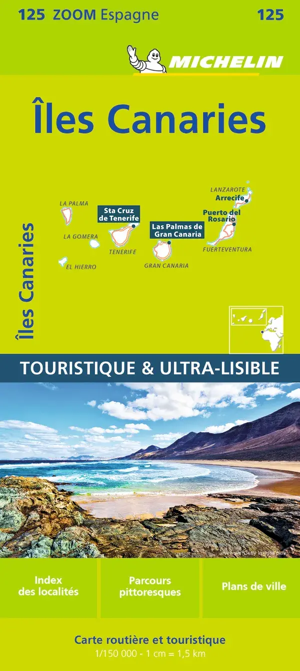 Michelin Zoom Kaart 125 Canarische Eilanden