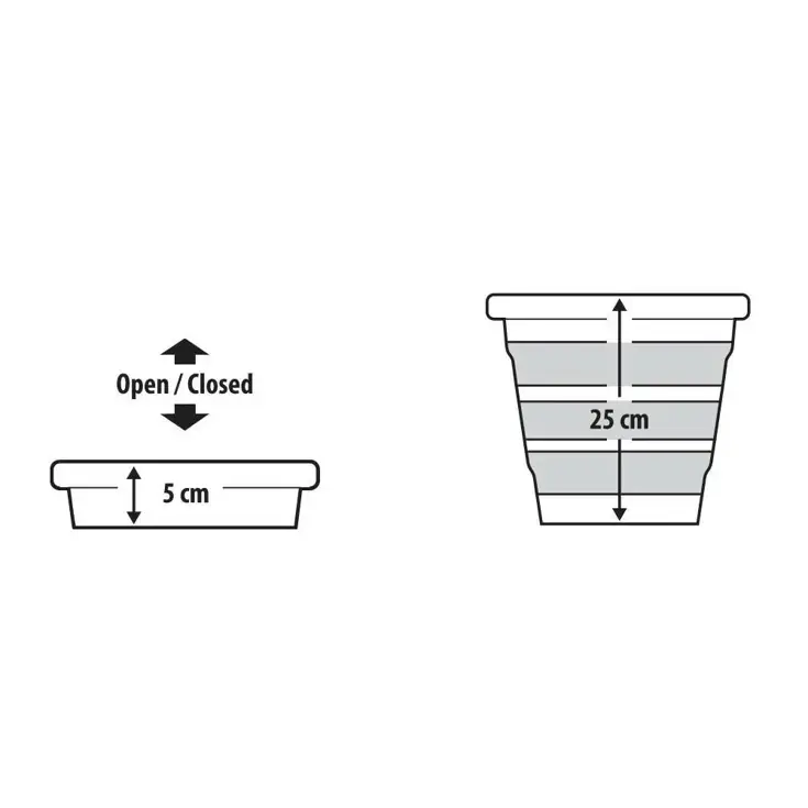 Opvouwbare emmer 10 liter