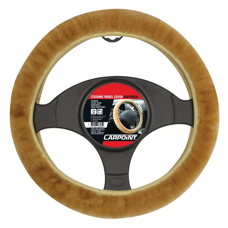 Carpoint  Stuurhoes universeel schapenvacht camel