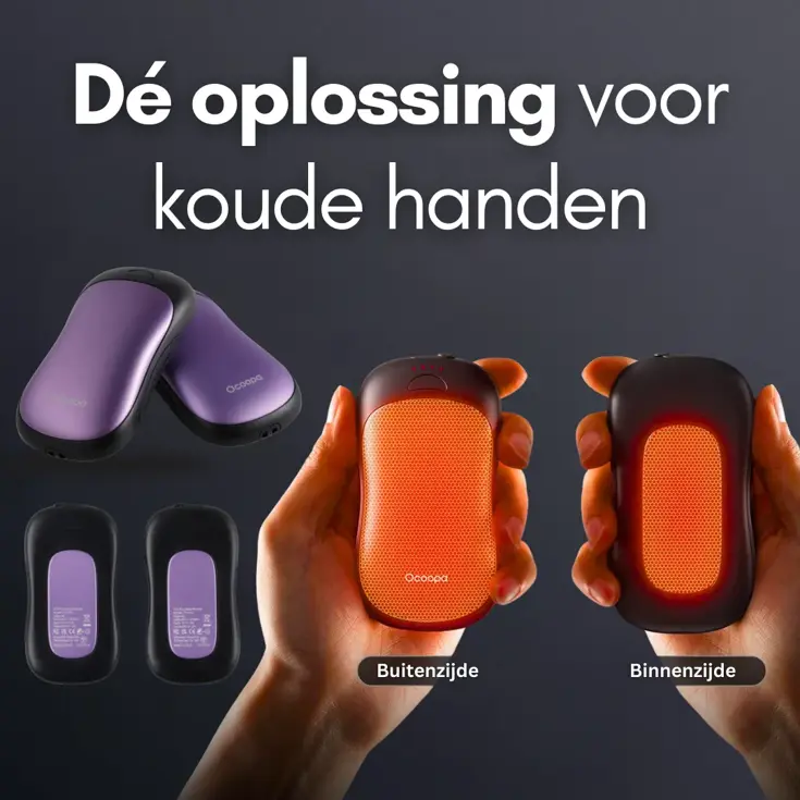 Herbruikbare Handwarmers met Powerbank PRO