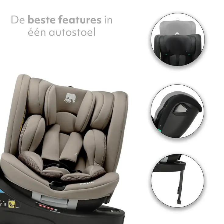 Chase Luxe i-Size Autostoel - Isofix + steunpoot