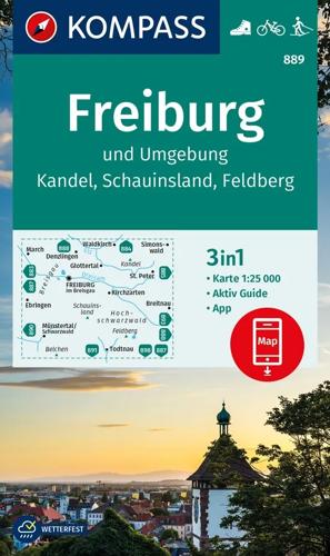 Wandelkaart WK889 Freiburg und Umgebung