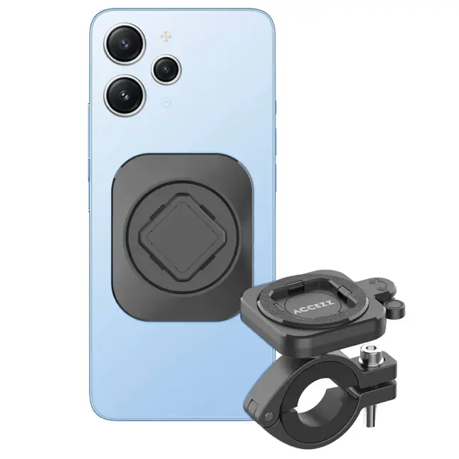 Accezz EasyLock Telefoonhouder Fiets - Zwart