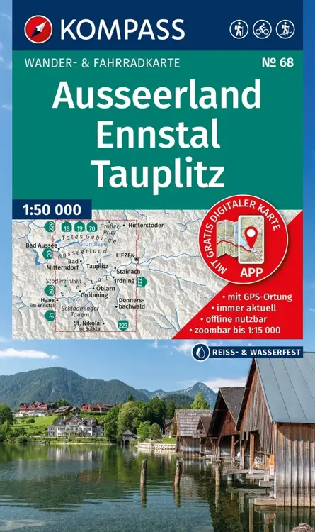 Wandelkaart WK68 Ausseerland Ennstal