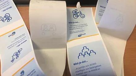 Nieuw: maatschappelijke weetjes op de kassabon