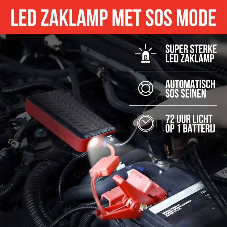 Jumpstarter voor Auto 4-in-1 - 1000A