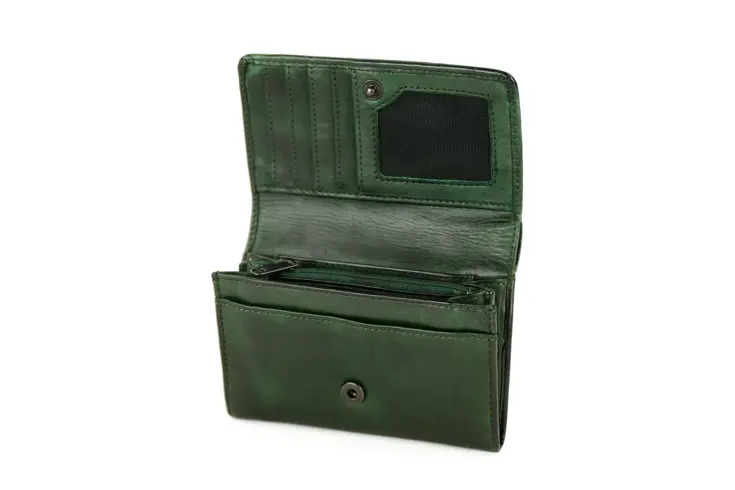 Croco - Portemonnee - Leer - Dames - 4 pasjes