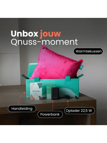 Qnuss Warmtekussen Fluweel 45x45