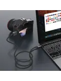 Flex USB-C naar Micro-B Kabel 1M Zwart