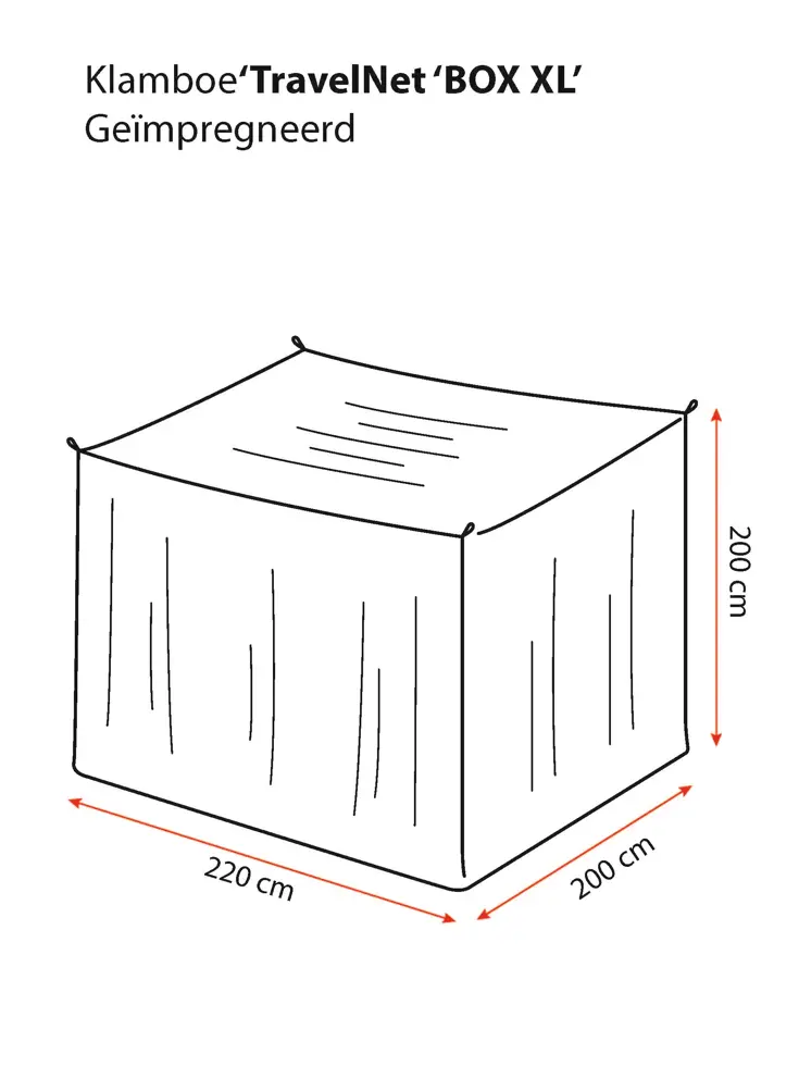 Travelnet reisklamboe BOX XL geïmpregneerd