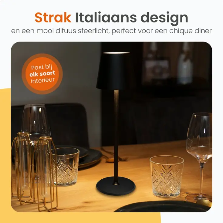 Essence Tafellamp Oplaadbaar - 38cm - LED