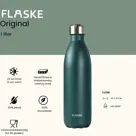 FLASKE 1 liter RVS Drinkfles