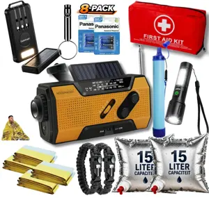 Noodpakket L met Powerbank-Noodradio-Waterfilter