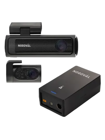 DC202-2CH Dashcam 4K 64GB + BP125 combi set