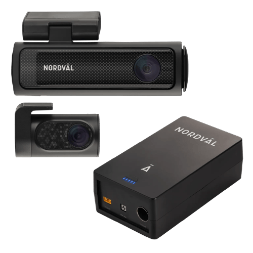 DC202-2CH Dashcam 4K 64GB + BP125 combi set