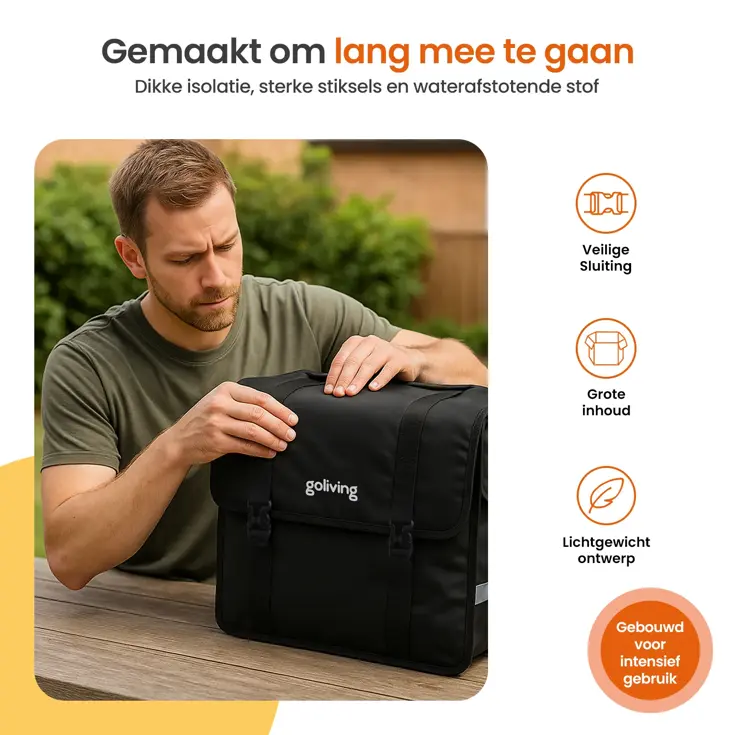 Dubbele Fietstas 45L - Waterdicht